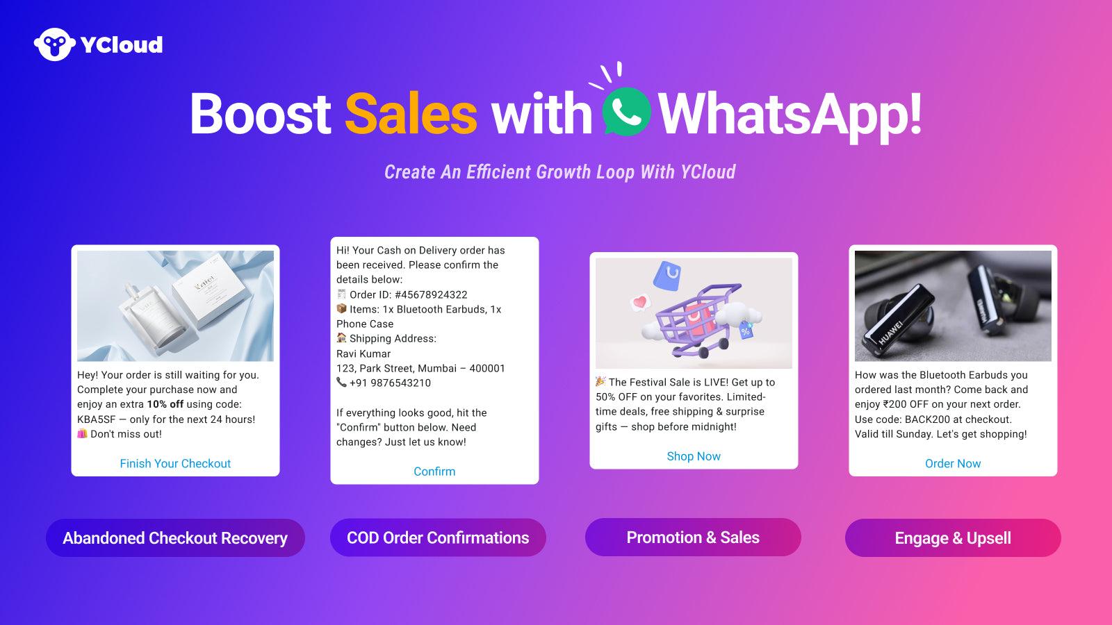 Boost Your Sales with WhatsApp Notifications & Marketing Flows