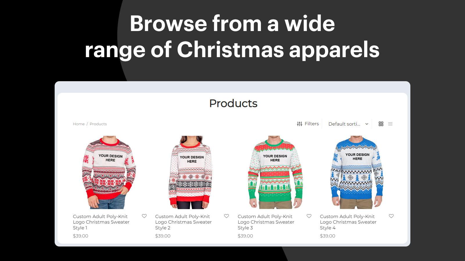 We offer all the latest ugly Christmas sweater designs