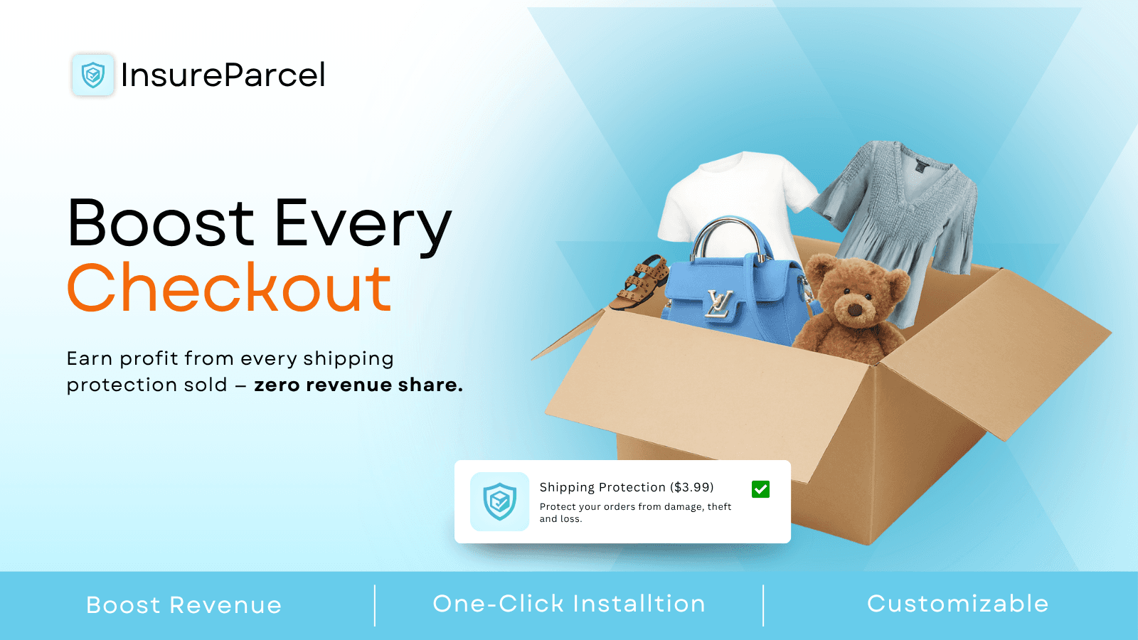 Increase sales with Insure Parcel Shipping Protection