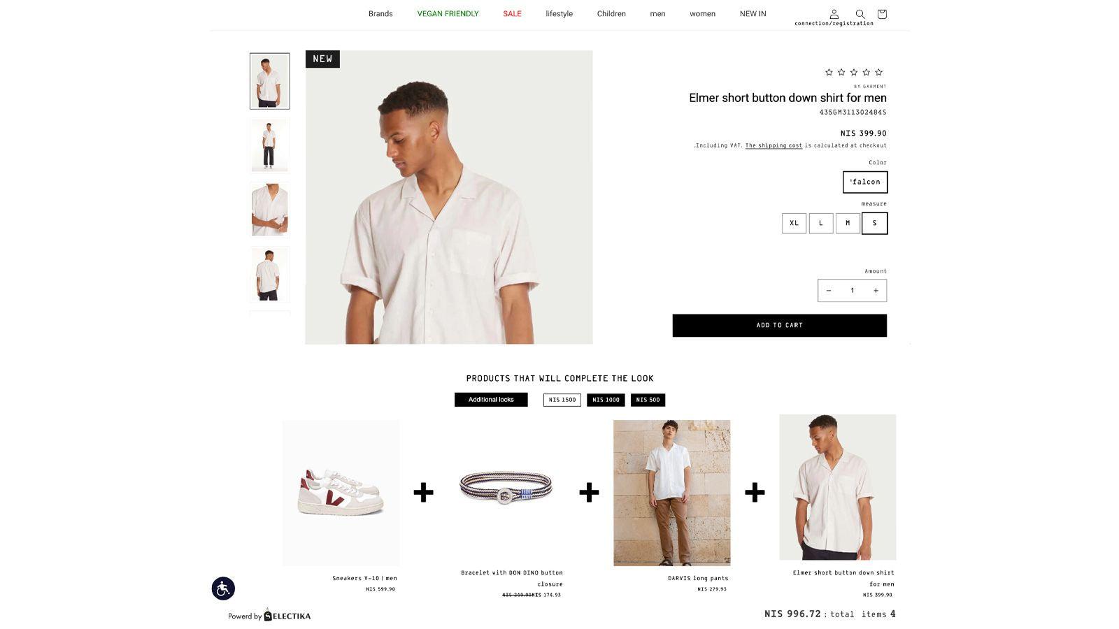 This is the location of the Complete The Look feature on the PDP