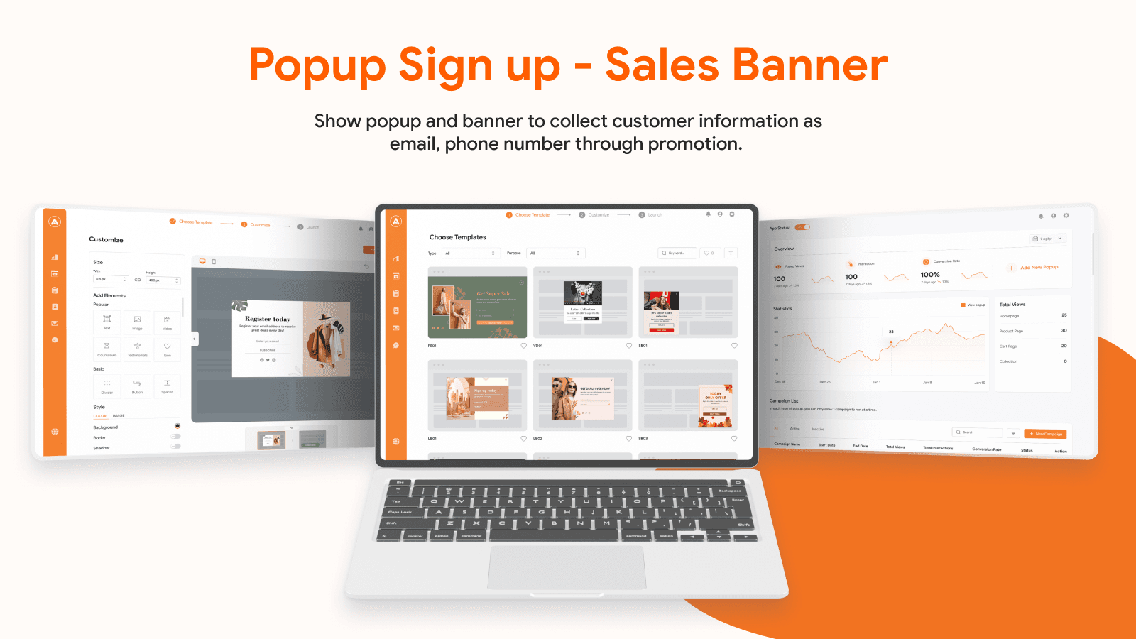 Sale pops-up, sales popup, popup smart, exit intent popup