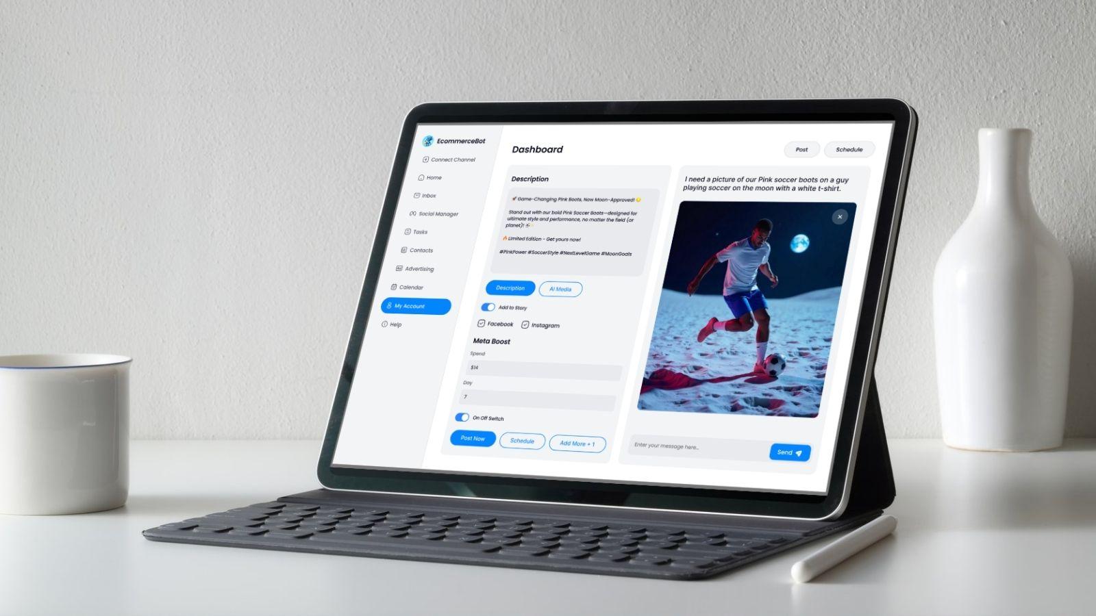 Post, schedule & soon create your social media post in one place