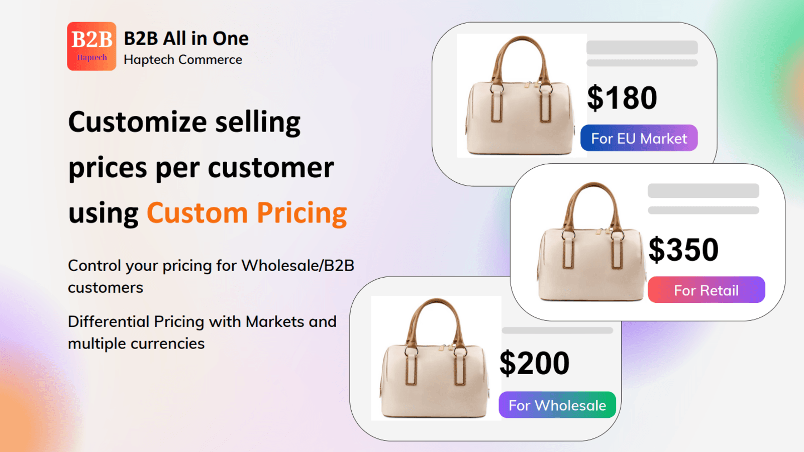 Custom price & register form