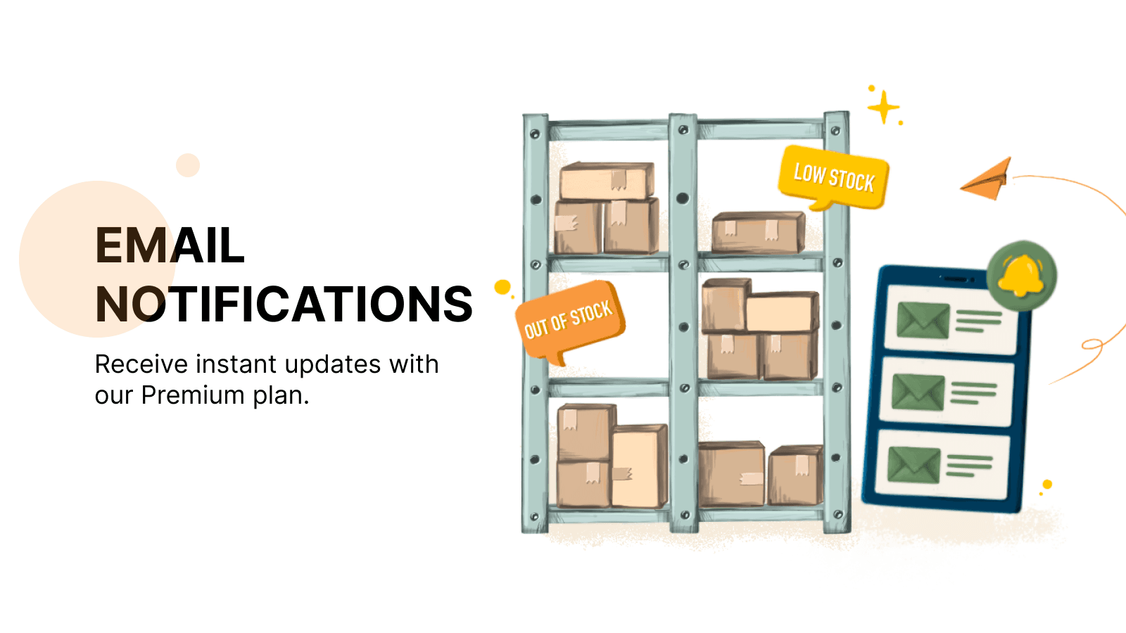 Instantly notified via email