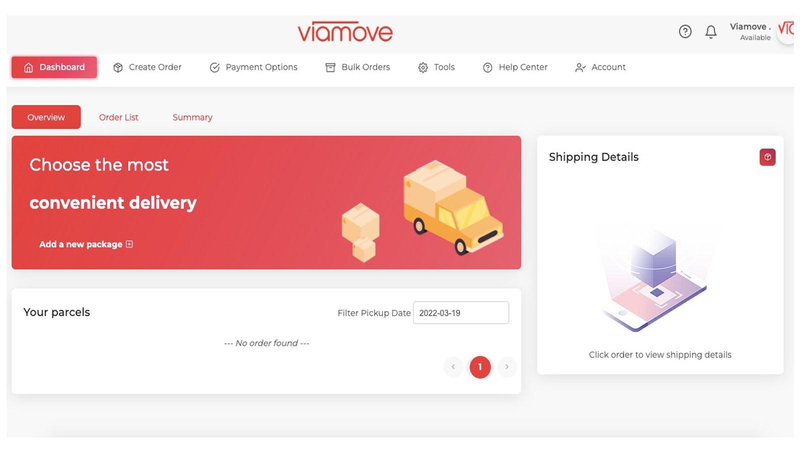 Customer Web Dashboard