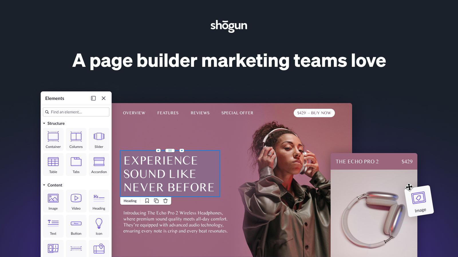 A page builder marketing teams love