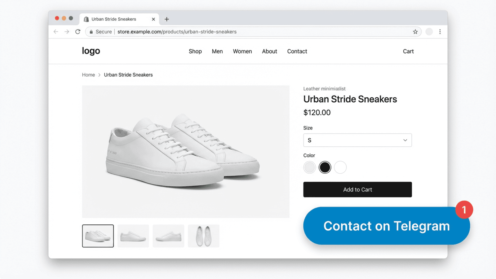 One page customization