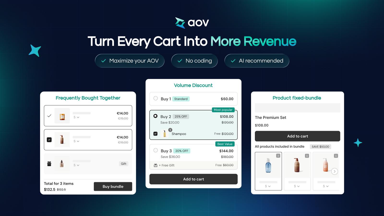 Turn carts into revenue with bundle offers