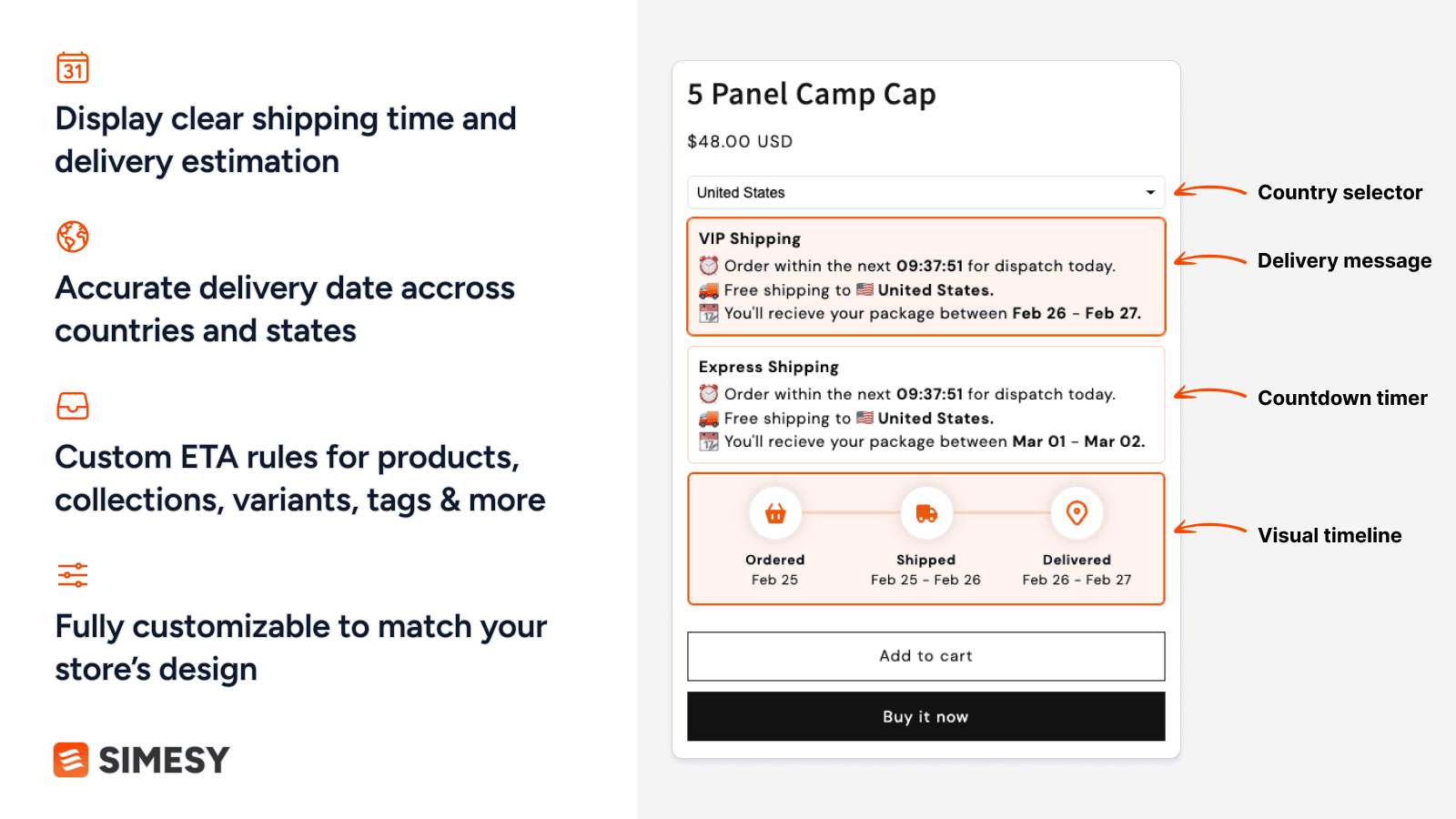 Display estimated delivery date to boost conversion & build bran