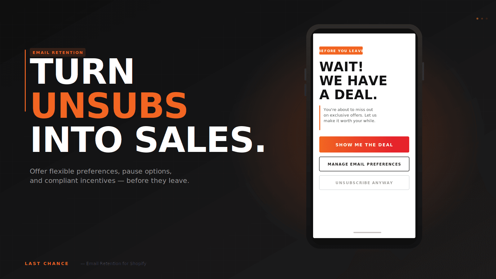 Turn unsubscribes into revenue