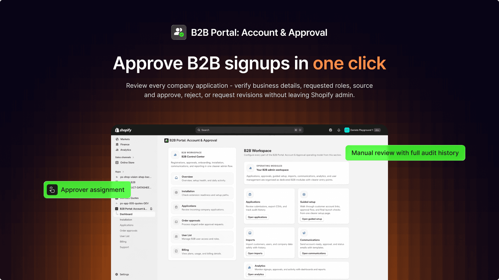 Dashboard & Approval