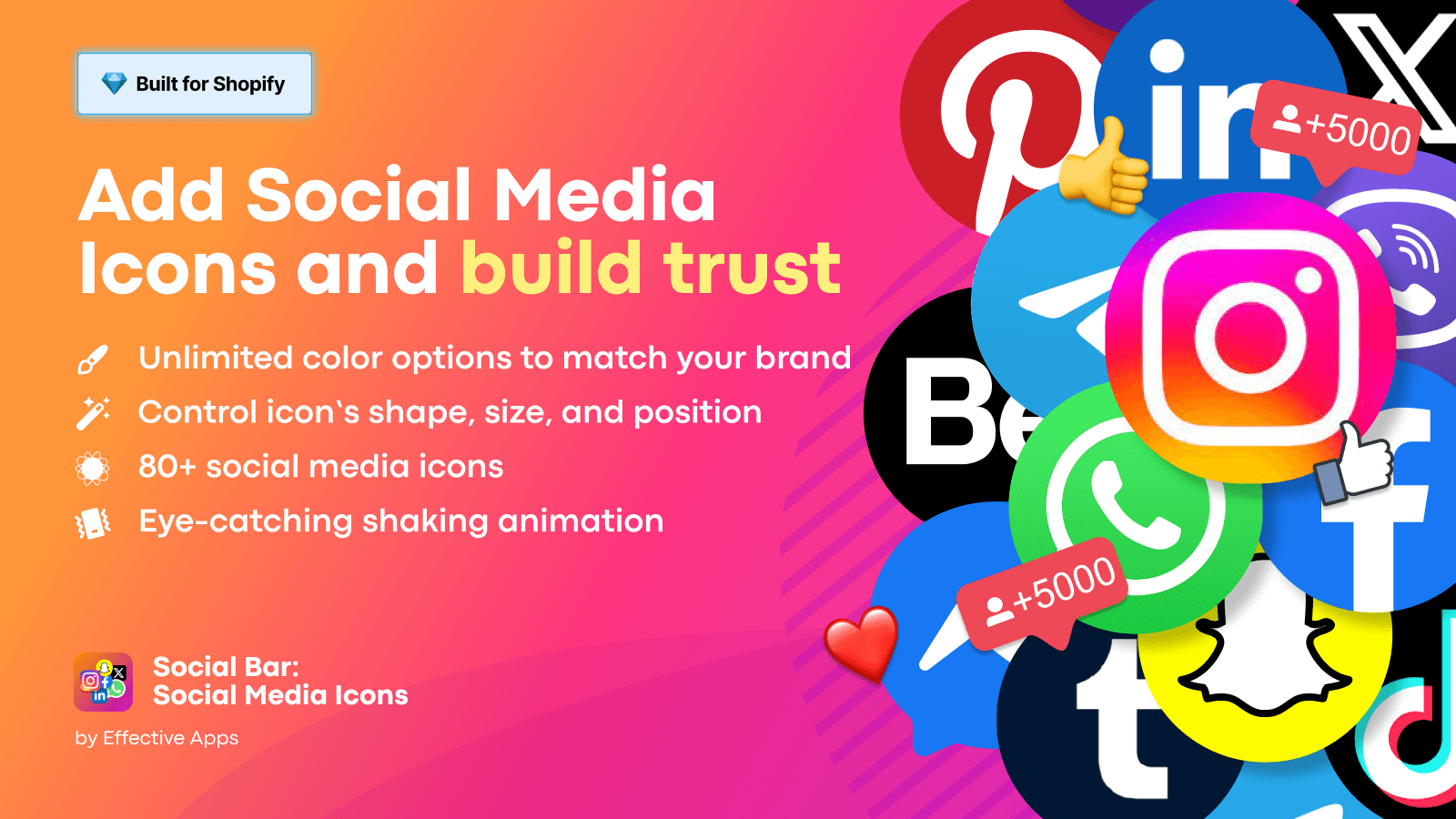 Instagram, Facebook, Twitter & WhatsApp social media icons