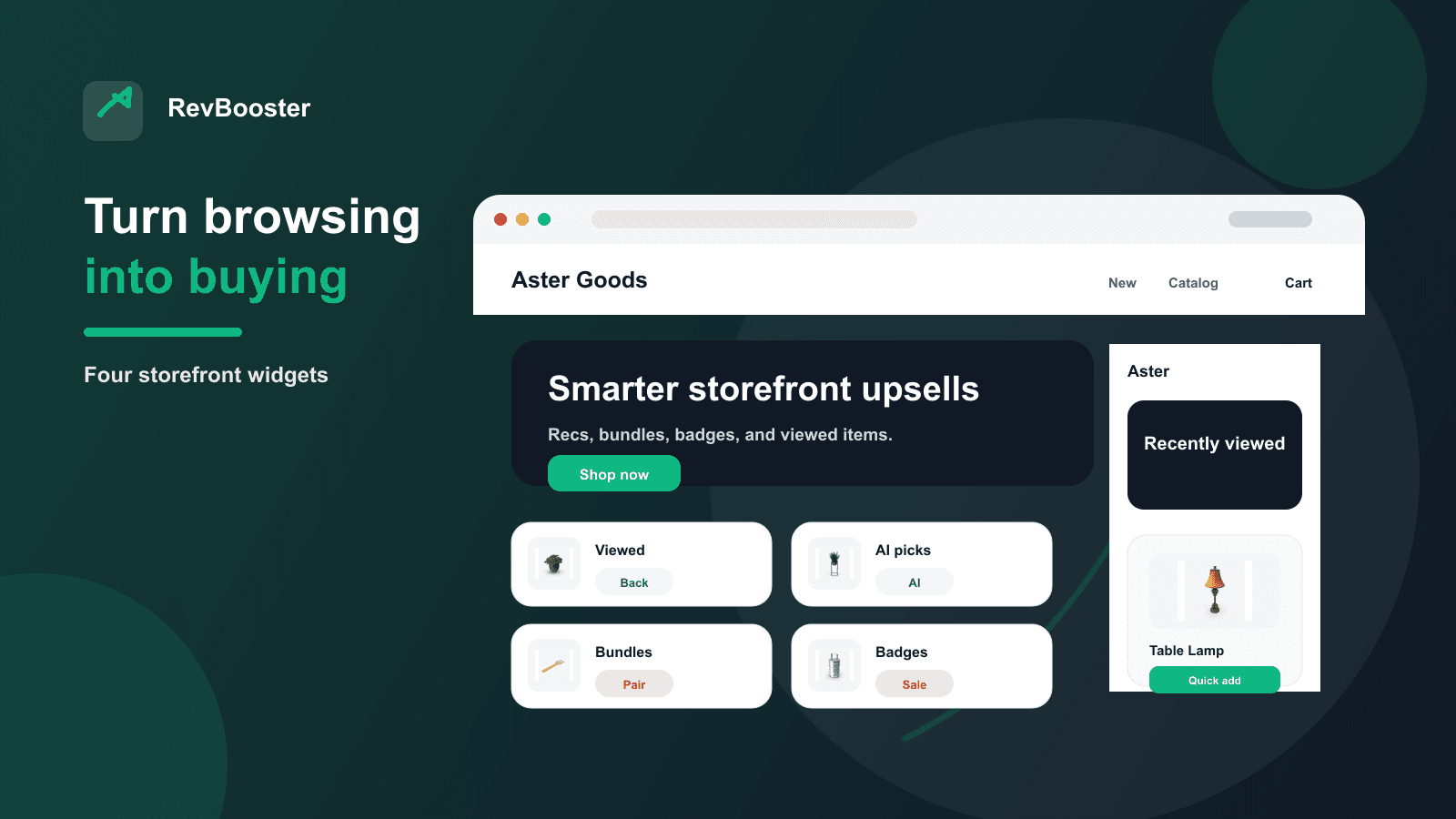 turn browsing into buying