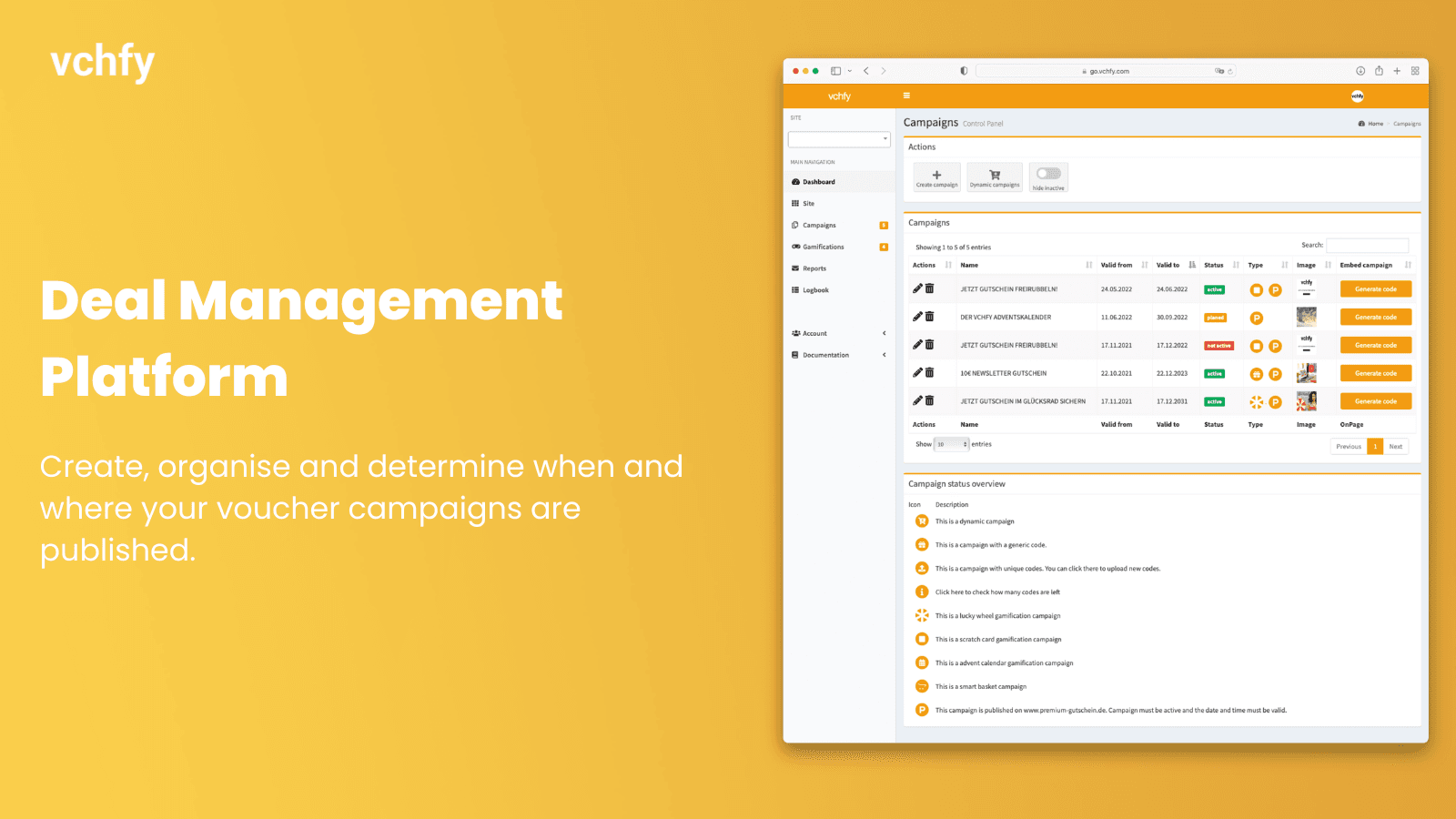 vchfy campaign overview