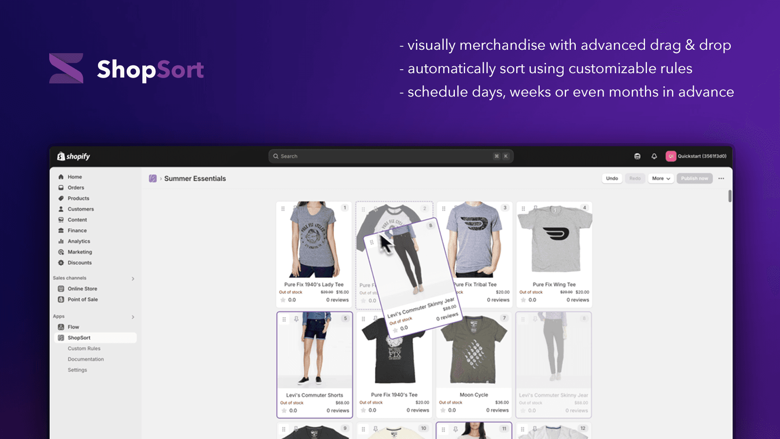 Quick selection highlight