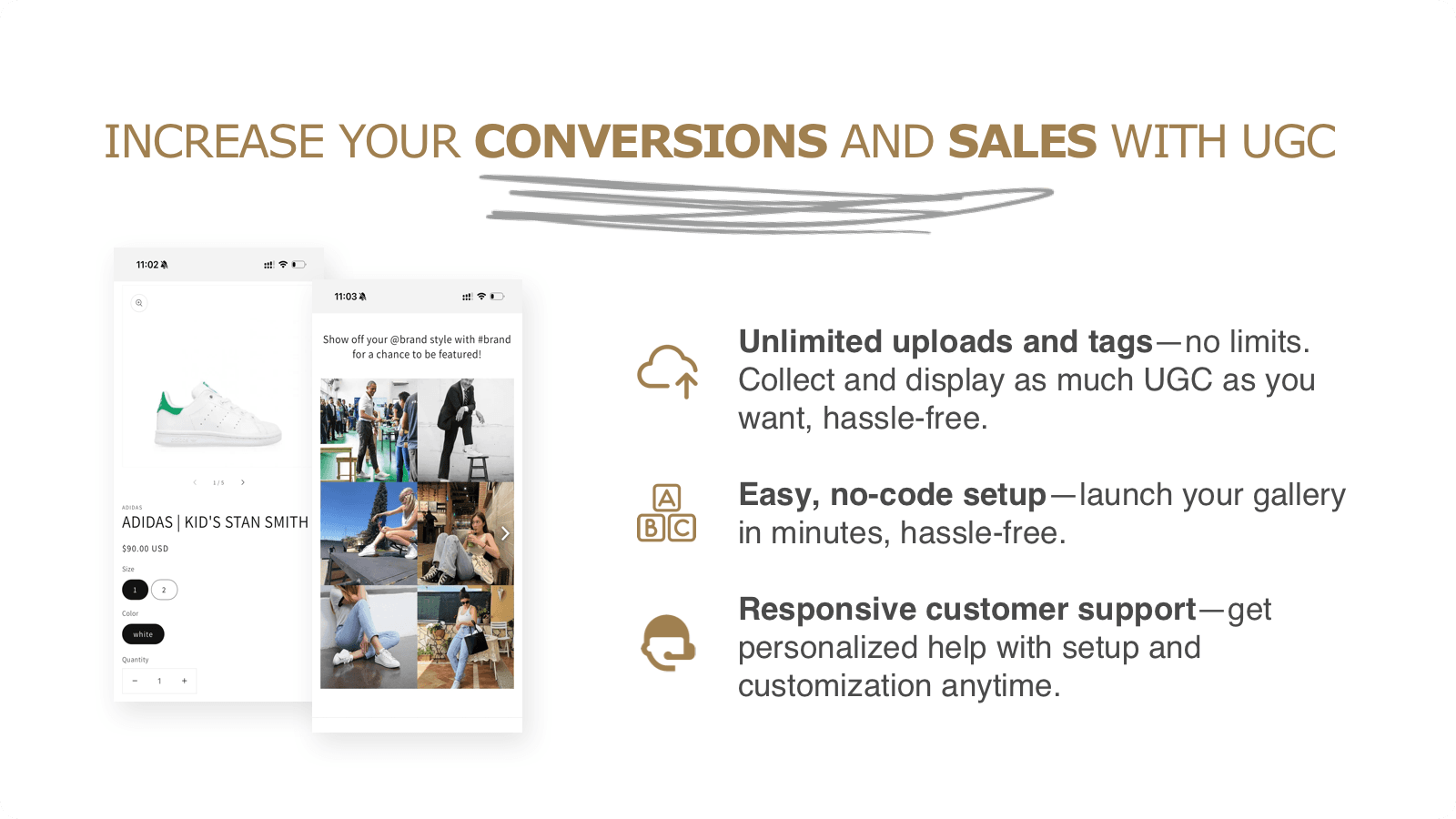 Increase your conversions and sales with UGC