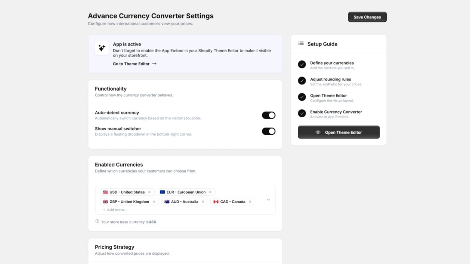Advance Currency Converter