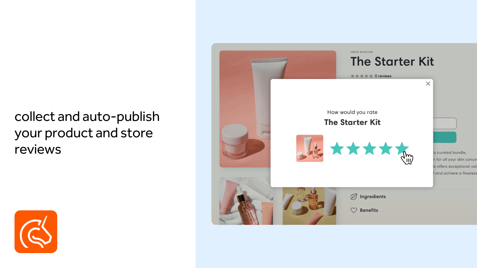 collect and auto-publish product and store reviews