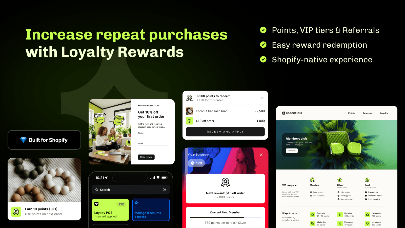 Essential Shopify loyalty program points, rewards, VIP, referral