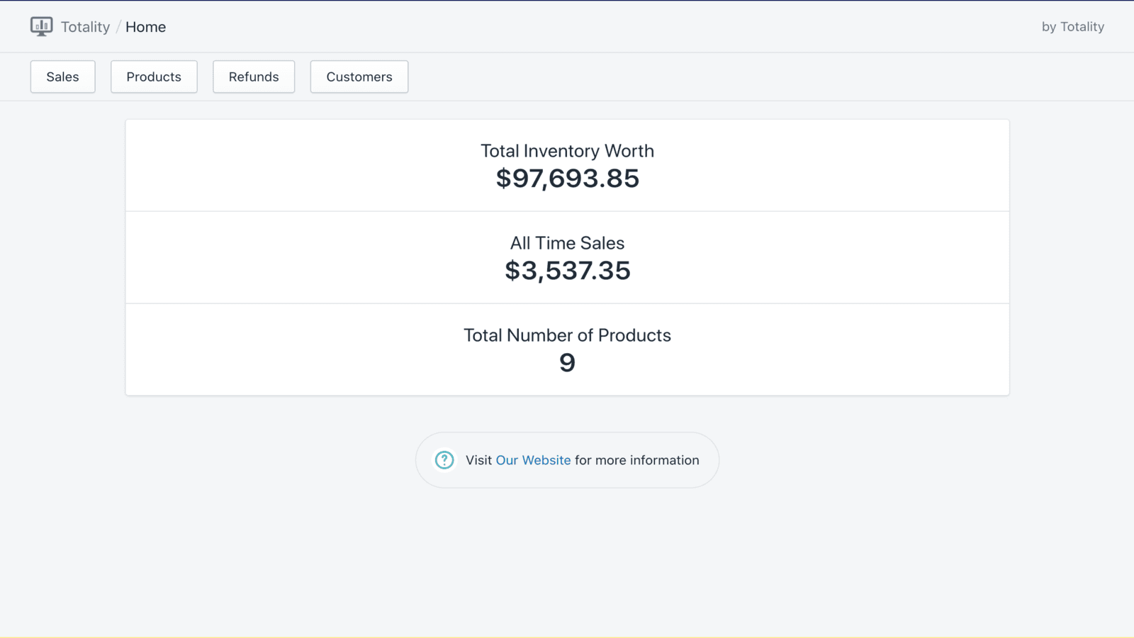 You will be greeted with this Home Screen