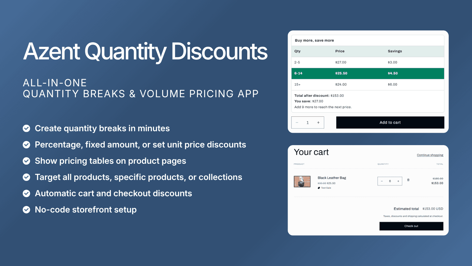 Azent - Quantity Discounts