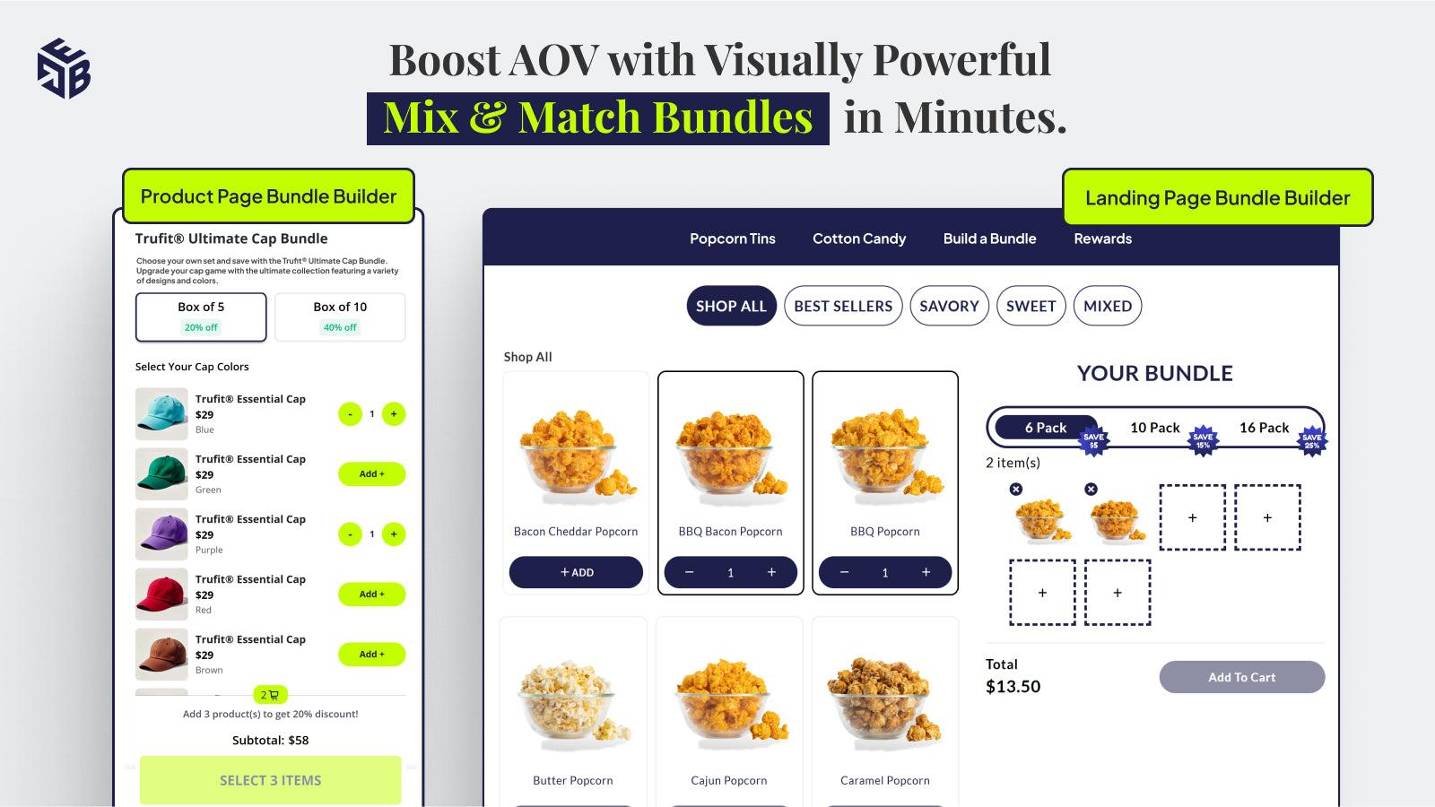 Shopify bundle app for impactful mix & match bundles