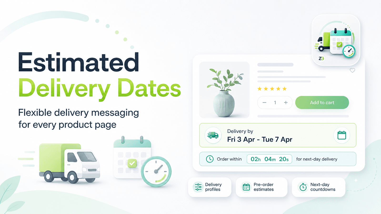 estimated delivery dates zg