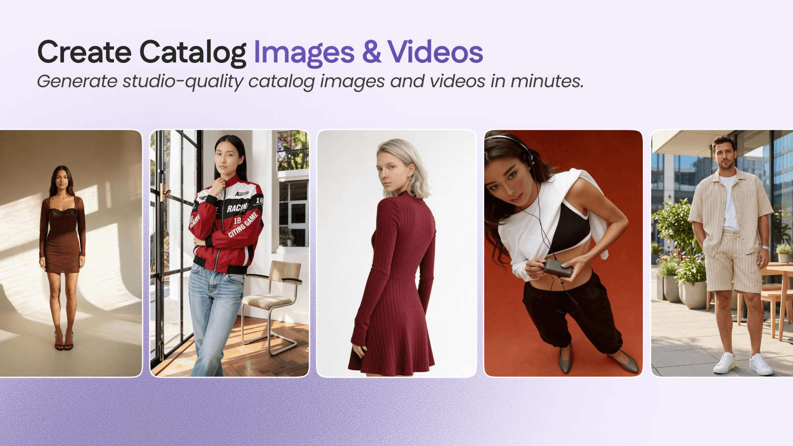 Create catalog images and videos