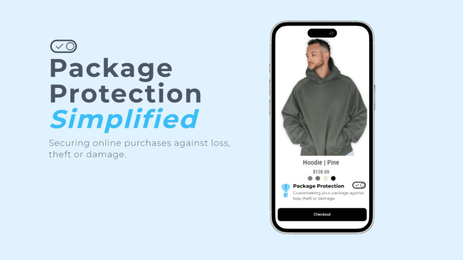 Trustway package protection cover banner