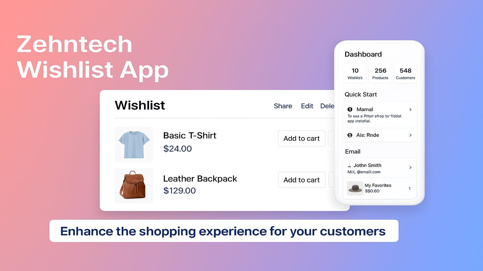 Your favorites, one click away.