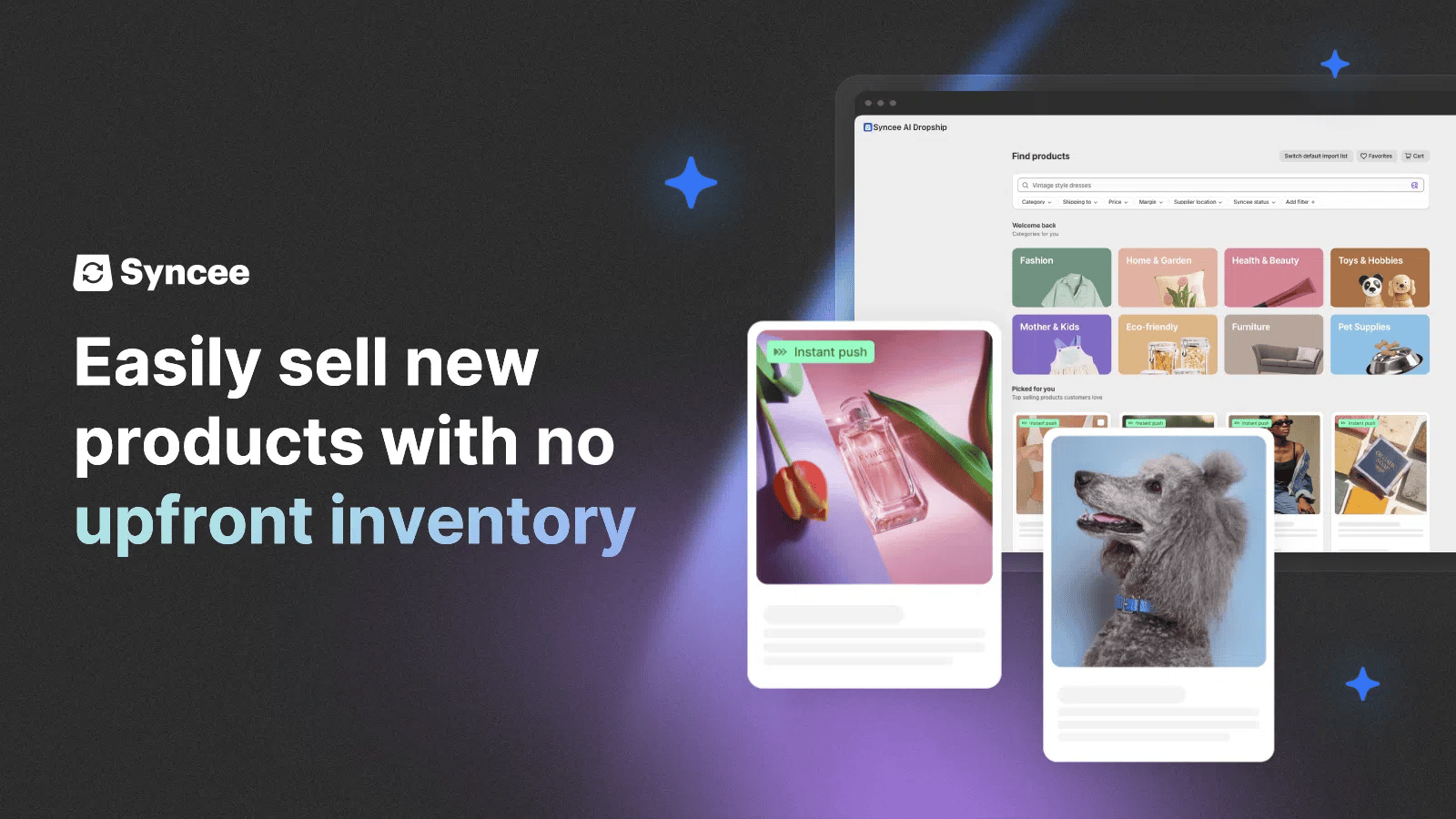 Sell new products without holding inventory