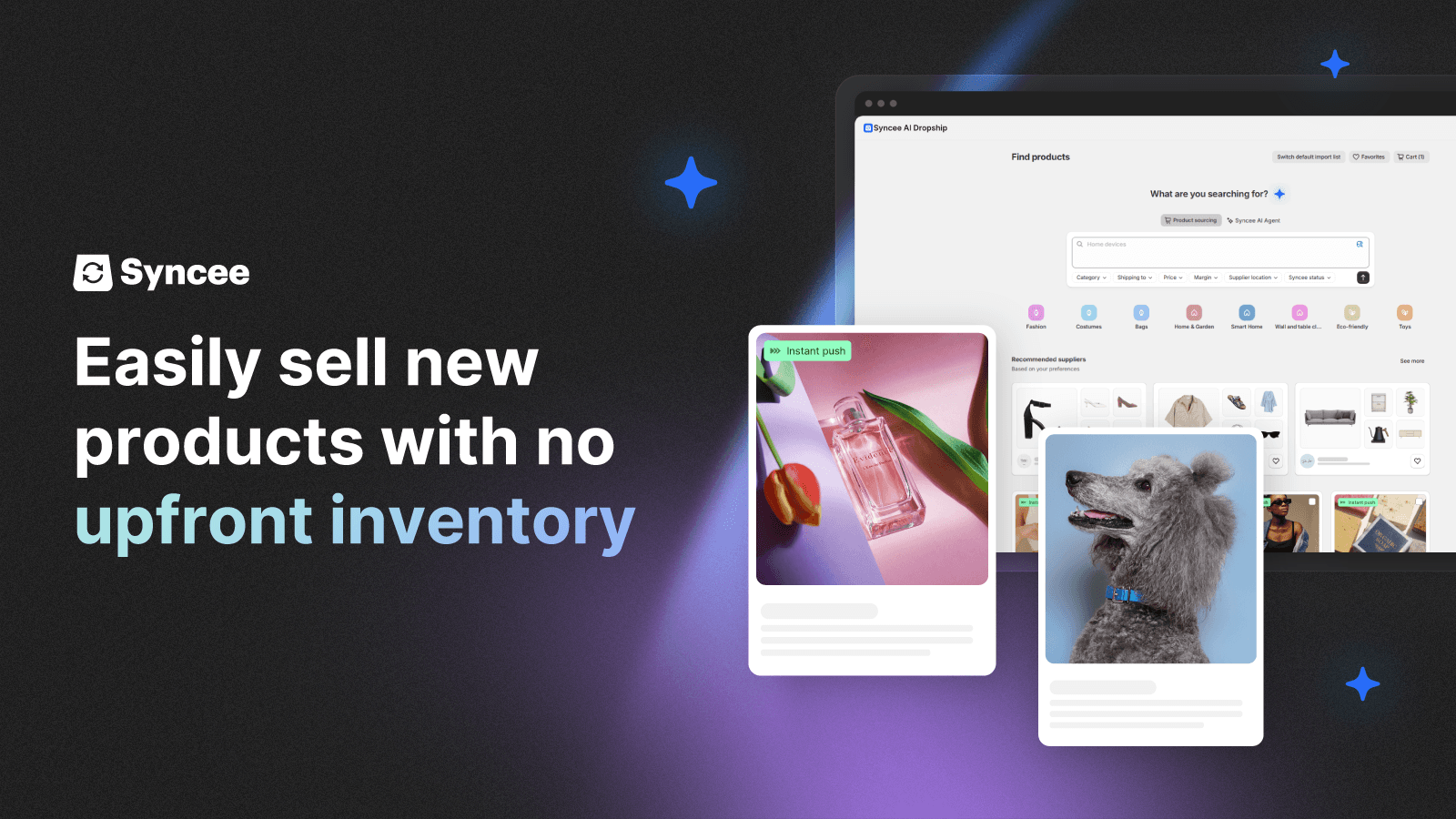 Sell new products without holding inventory