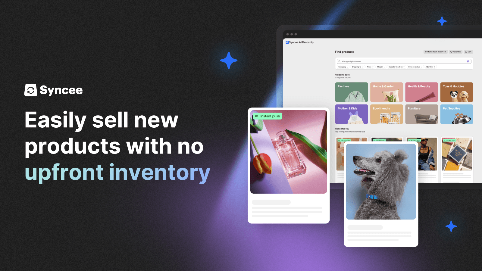 Sell new products without holding inventory