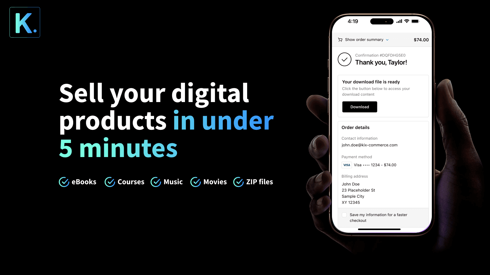 Shopify Digital Downloads