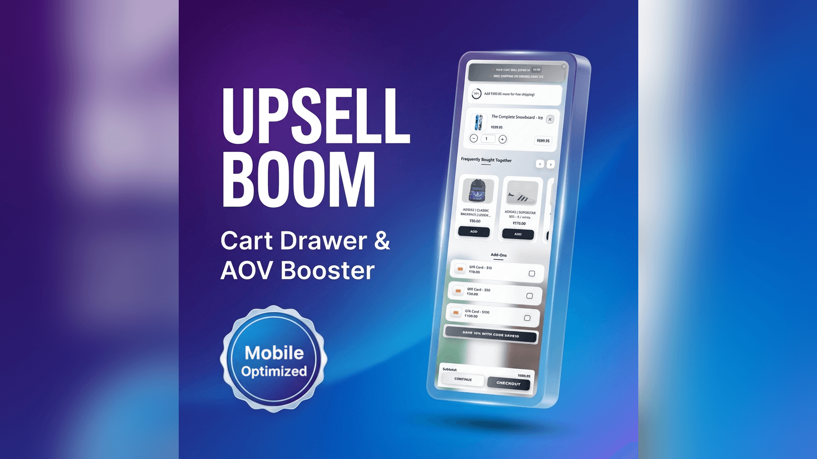 Upsell Boom - boost revenue, AOV, conversions