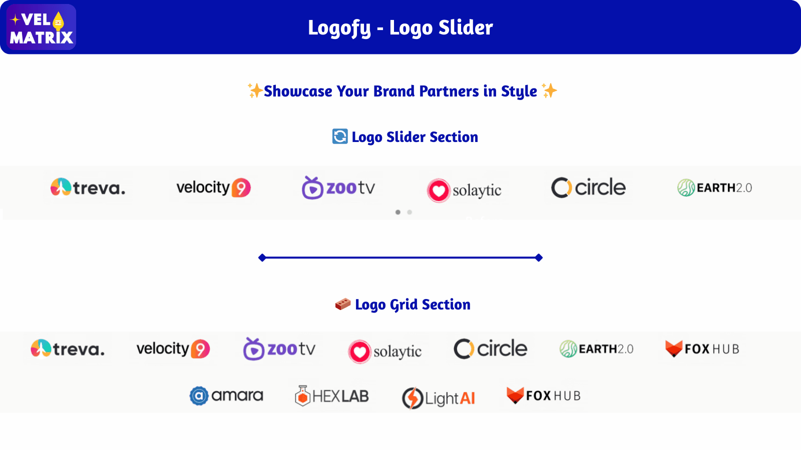 Display brand logos in professional grid and responsive slider