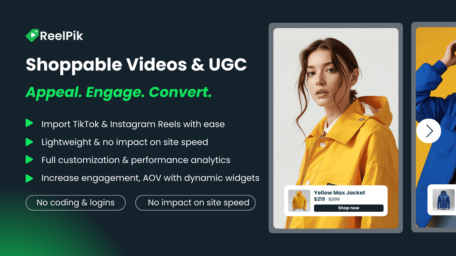Reelpik shoppable videos shopify