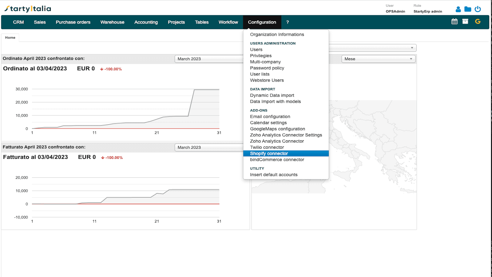 Menu item for Configuration form