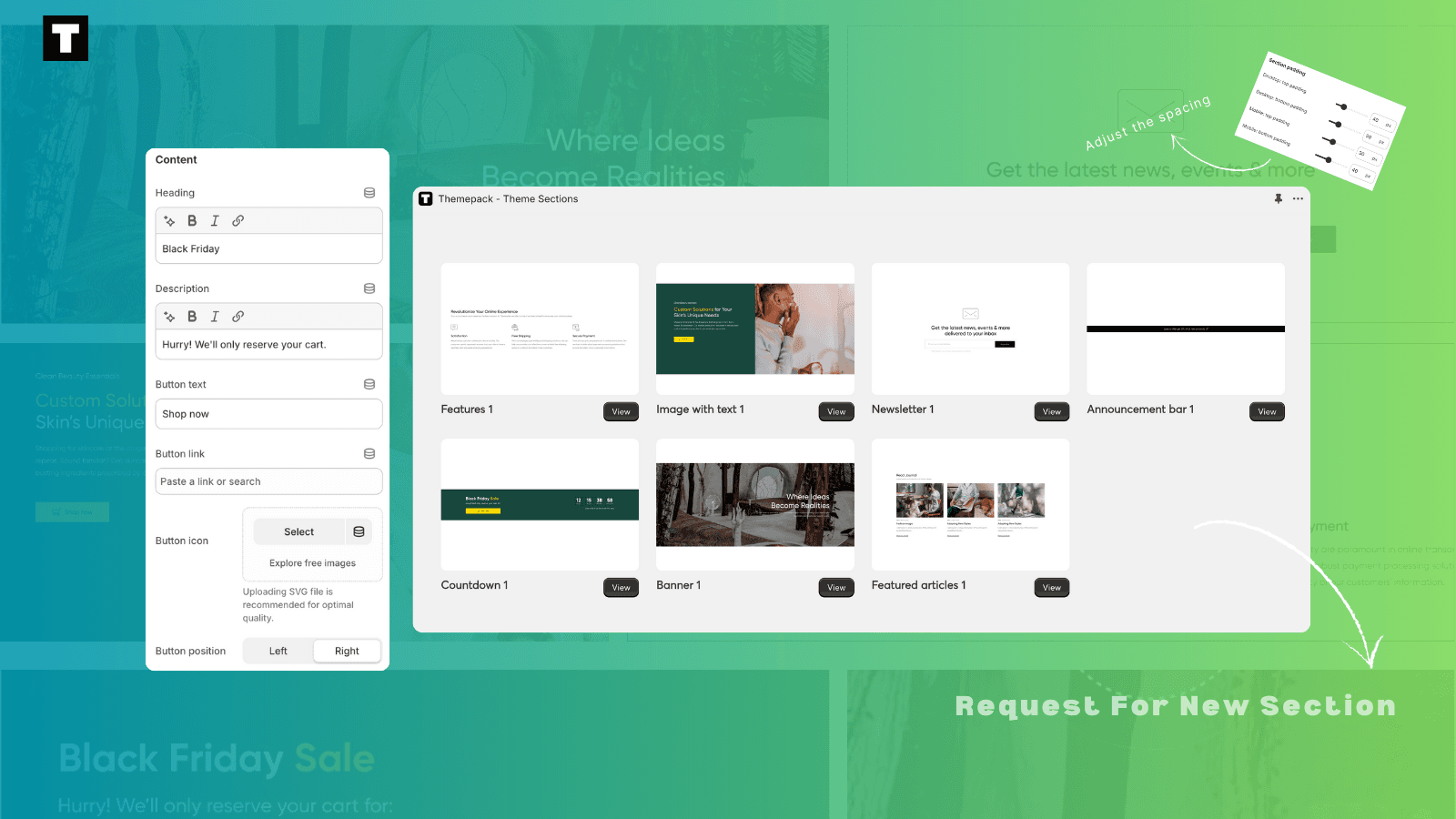Boost store conversions with ready-made theme sections