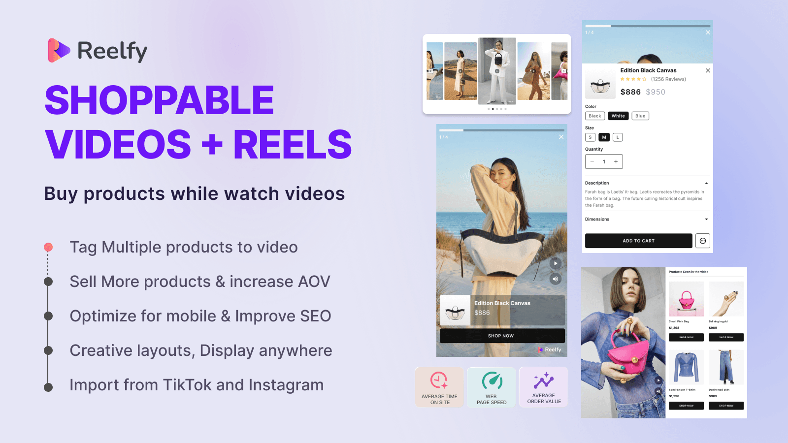 Reelfy‑Shoppable Videos+Reels