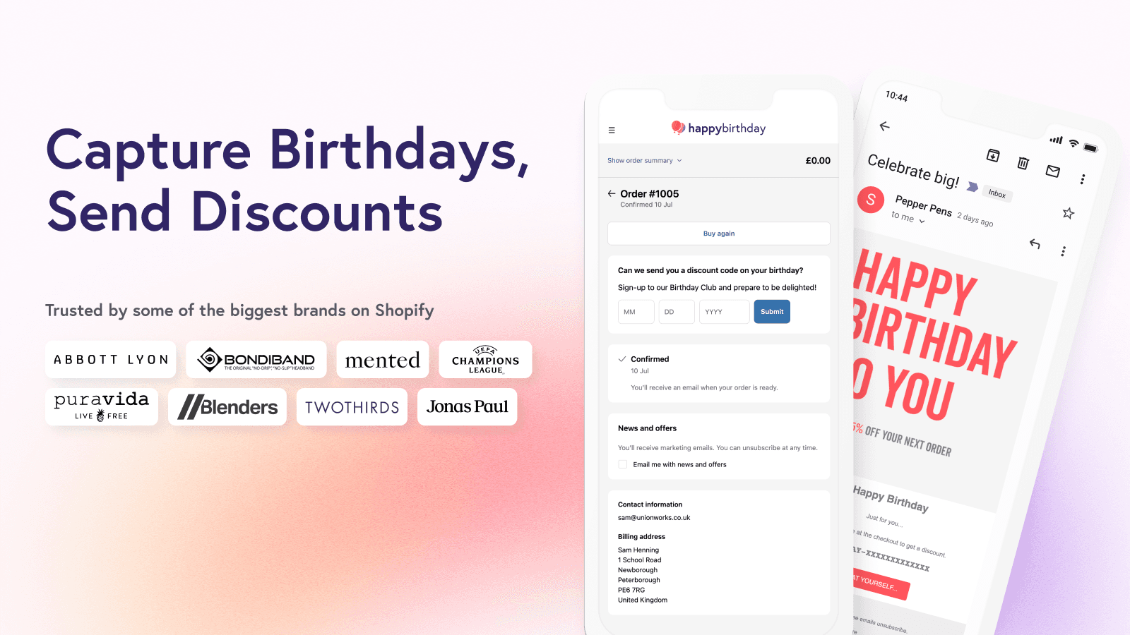 Birthday Emails for Shopify