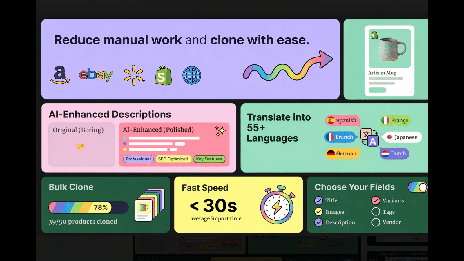 Clone products into your store