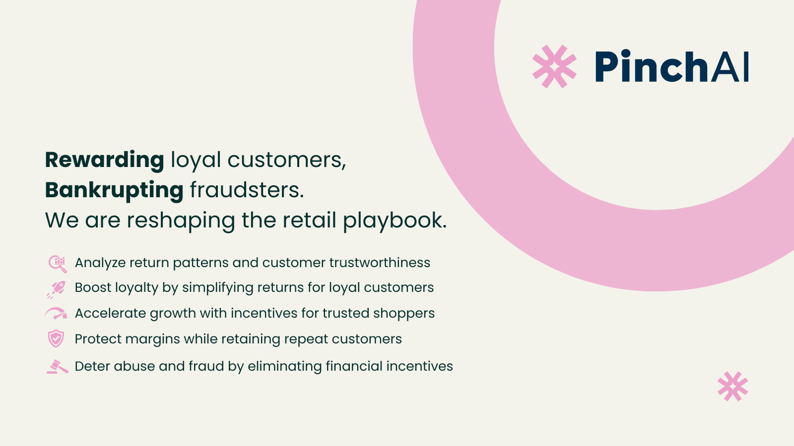 Rewarding loyal customers, bankrupting fraudsters