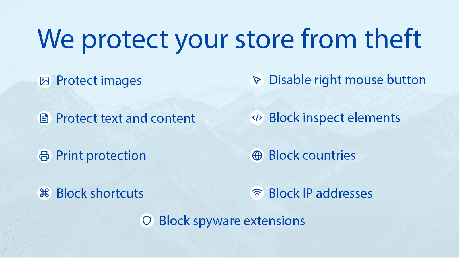We protect your store from theft.
