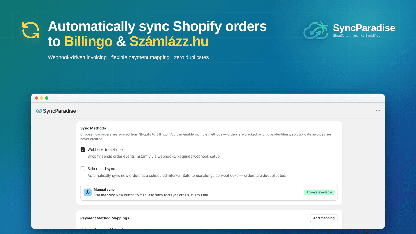 Automatic sync to Billingo and Számlázz.hu