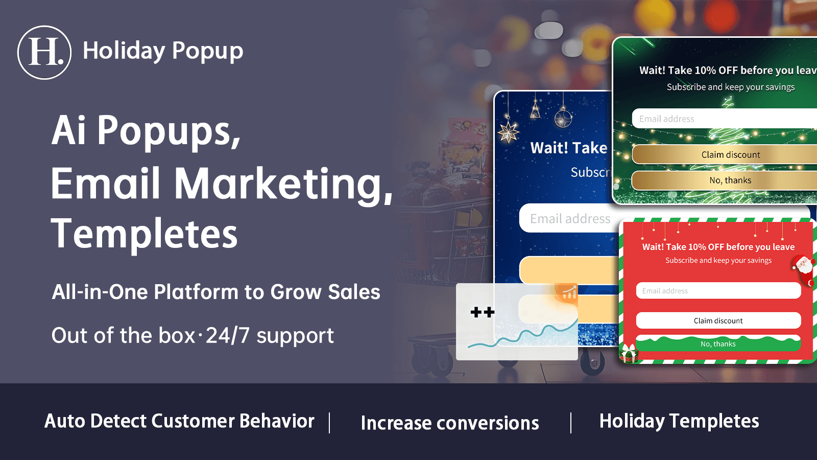 ai popups email marketing templets