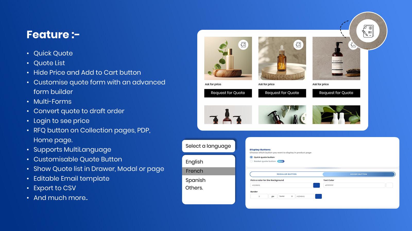 features request to quote