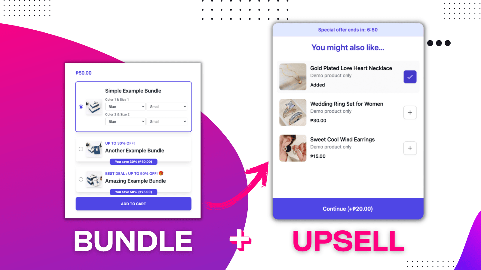 AOV Booster - Bundles and Upsell