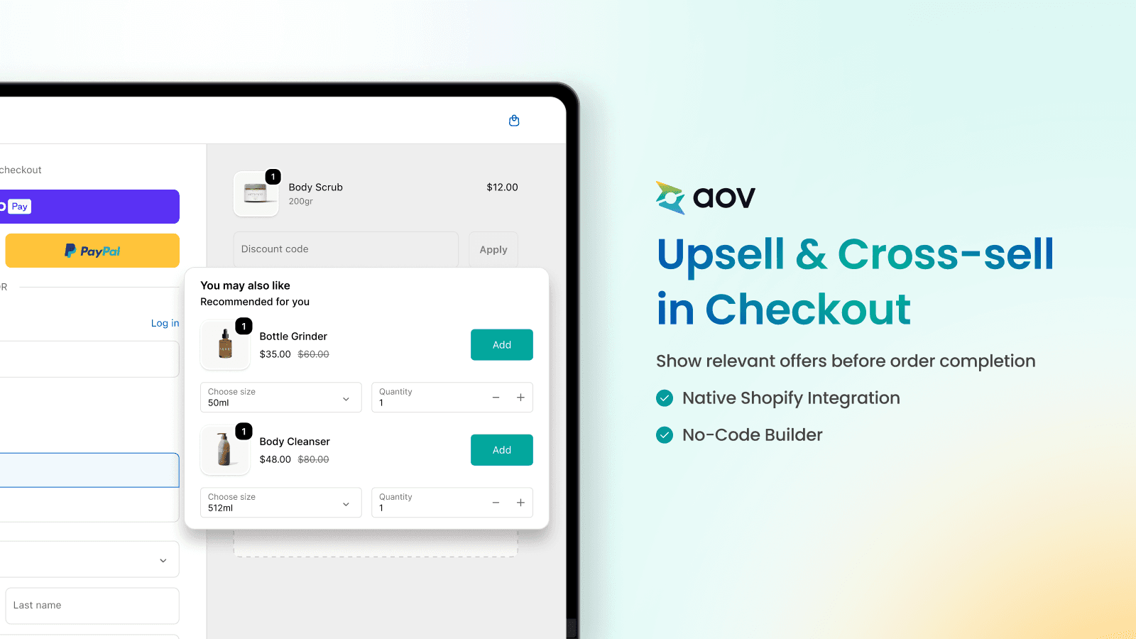 Upsell & Cross-sell in Checkout