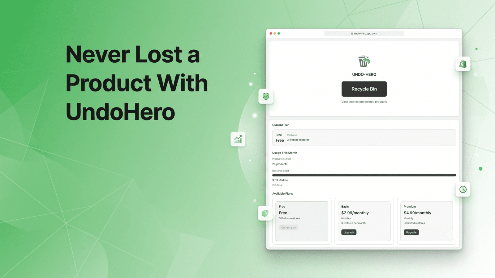 Never Lost a Product With UndoHero